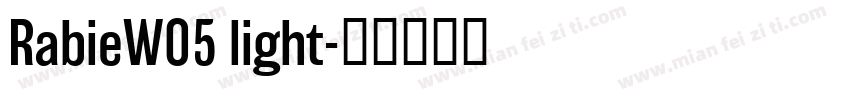 RabieW05 light字体转换